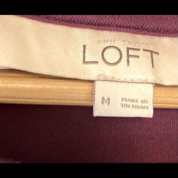 Loft burgundy sleeveless Top Medium - Picture 6 of 6